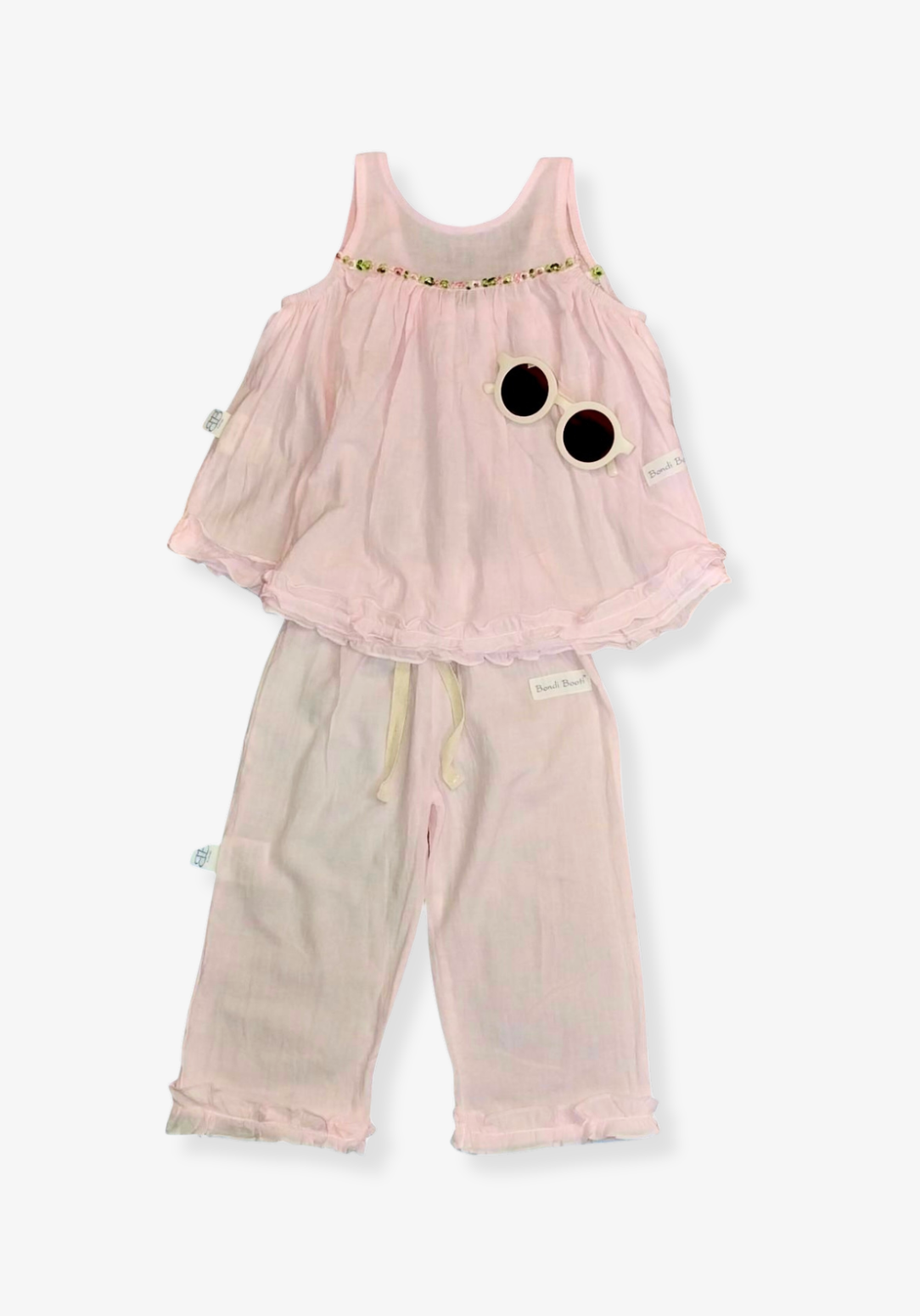 Mia Cotton Smock Dress - Pink