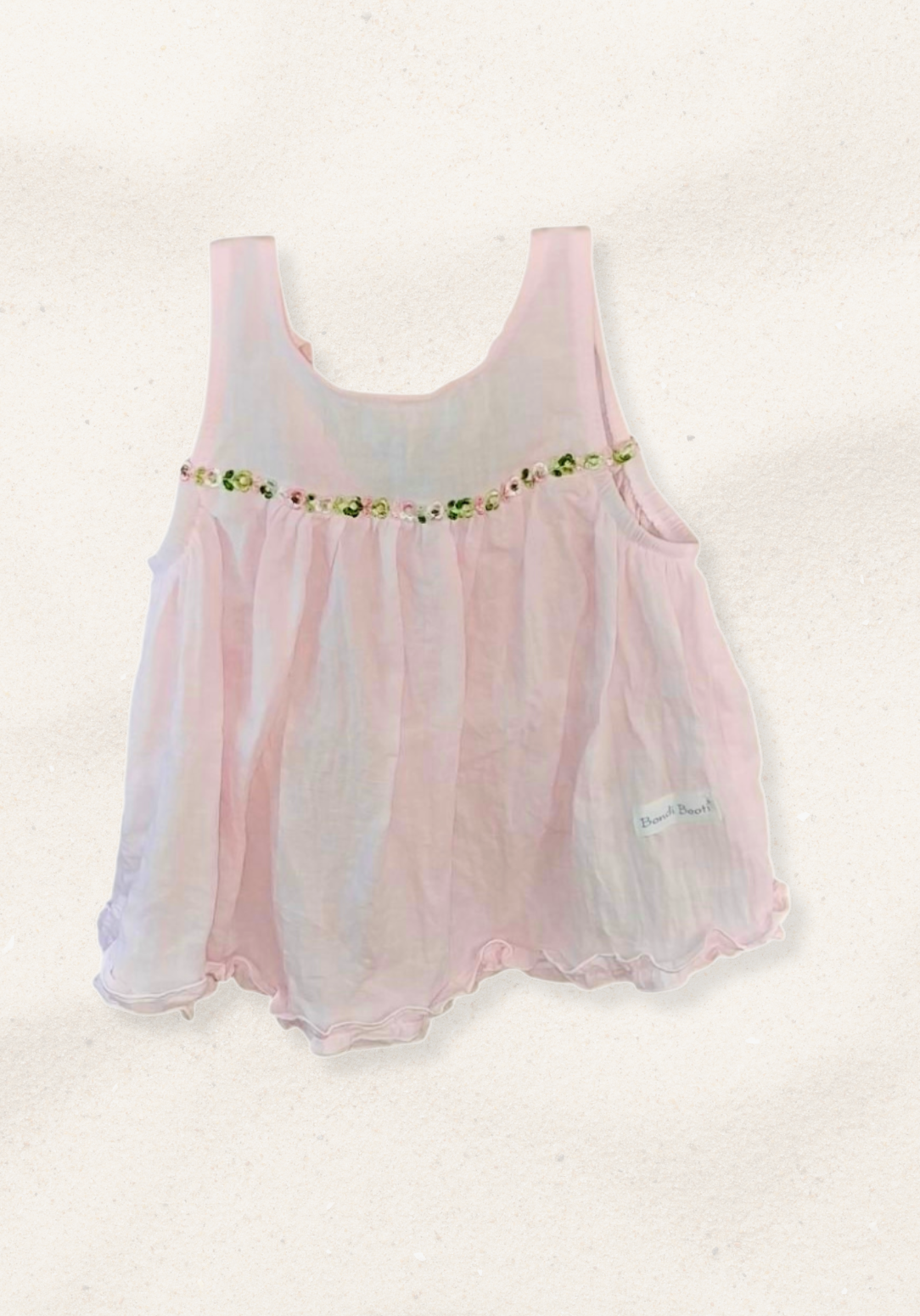 Mia Cotton Smock Dress - Pink