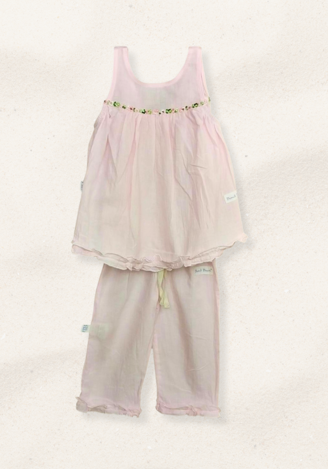 Mia Cotton Smock Dress - Pink