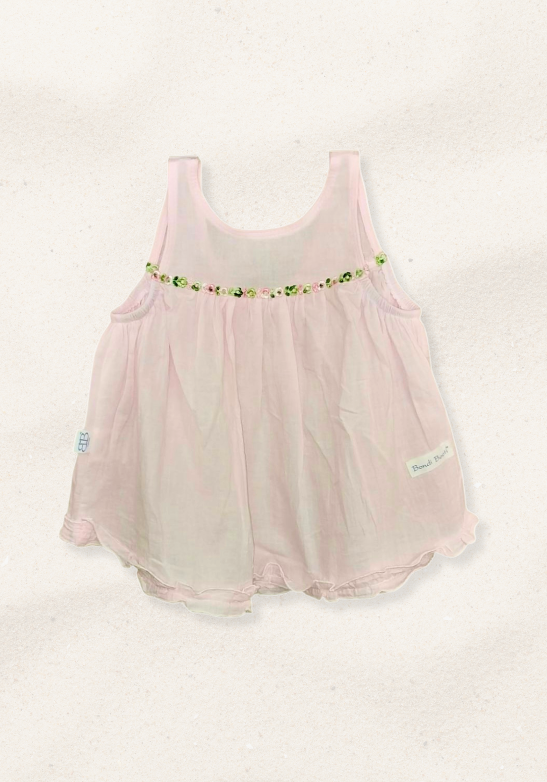 Mia Cotton Smock Dress - Pink