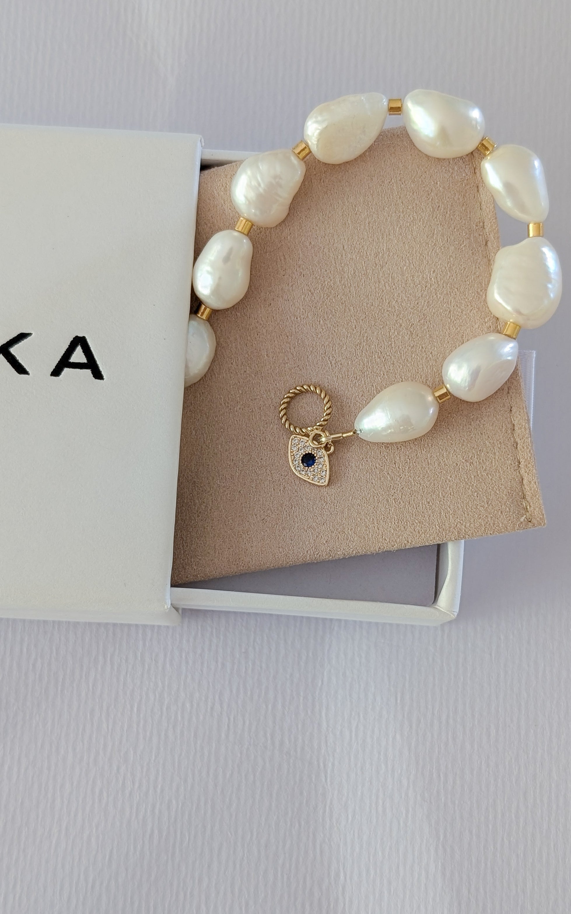 Something blue bridal jewellery 14k gold filled pearls