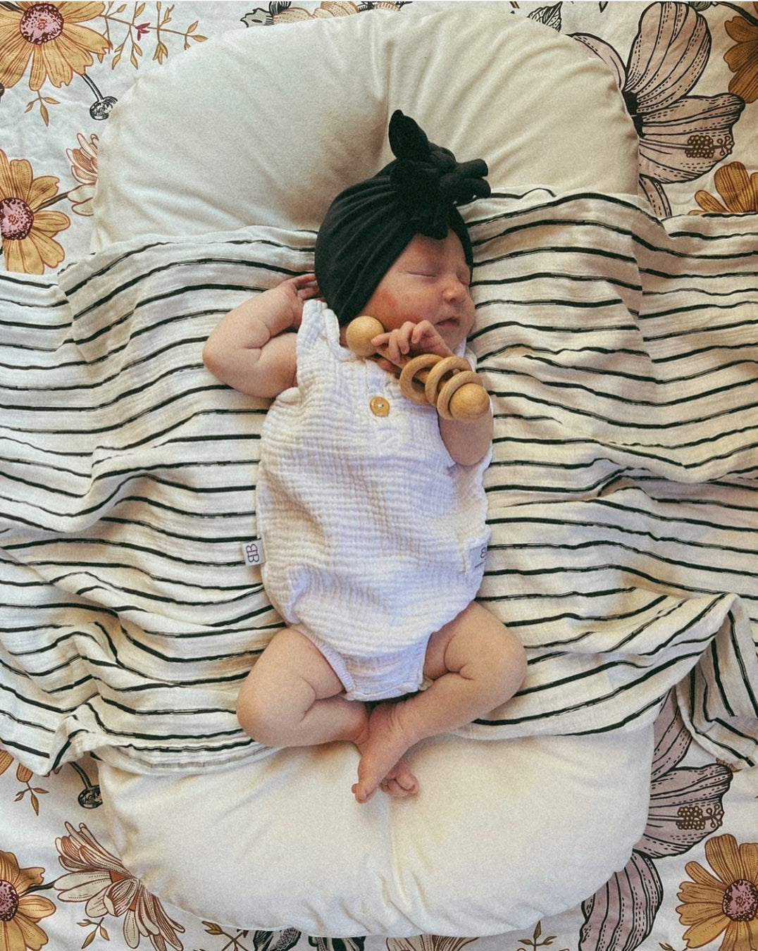 Organic Cotton Baby Romper - White