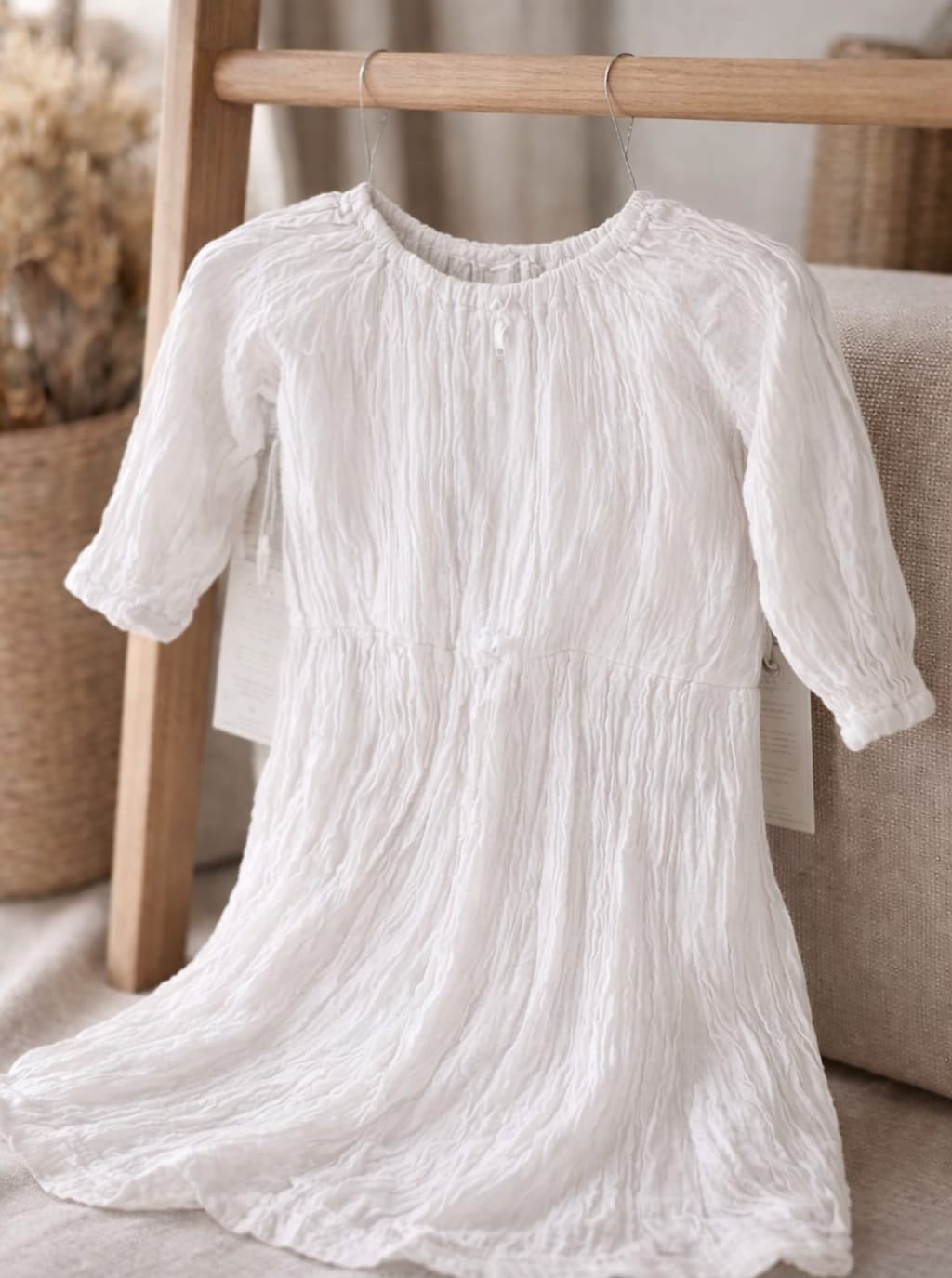 Bondi Boho Cotton Dress - White